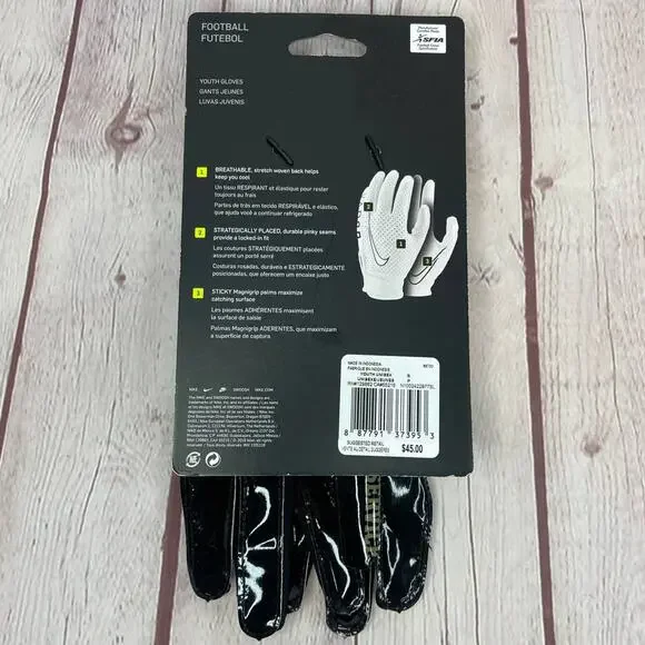 Nike Vapor 6.0 Jet Football Gloves NFL Logo Salute To Service Camo Youth Size S - Picture 7 of 7